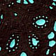 Black Suede laser-cut Paisley Lace Leather
