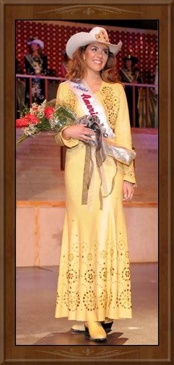 Amy Wilson, Miss Rodeo America 2008 wearing D'Anton Leather