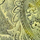 lemon paisley with soft, shimmering undertones