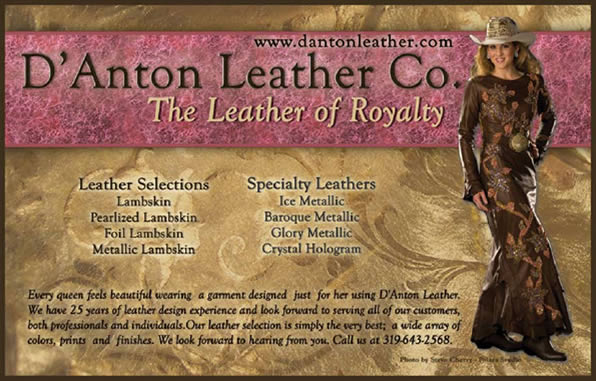 D'Anton Leather's ad in Miss Rodeo America 2009 Pageant Program