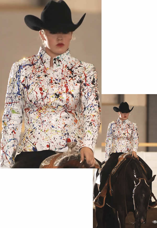 whie pearlized lambskin jacket