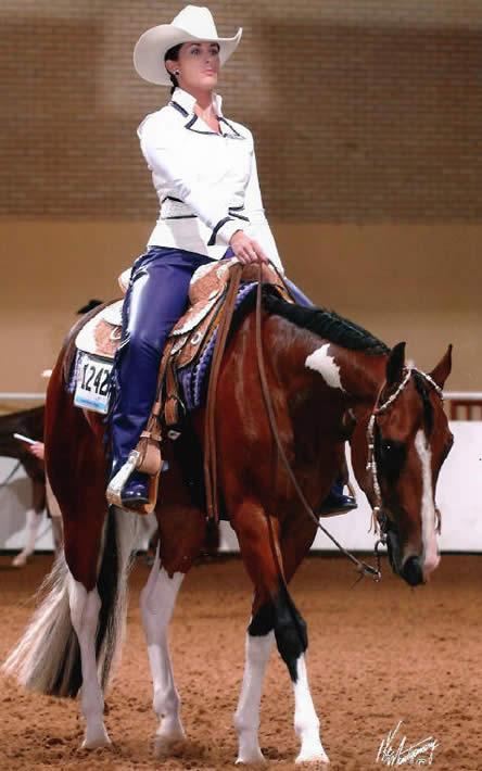 White Lambskin Jacket with Purple Cowhide Chaps