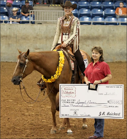 Caroline Gunn, winner of Non-Pro Trail Slot Class 2010 at the Reichert Celebration