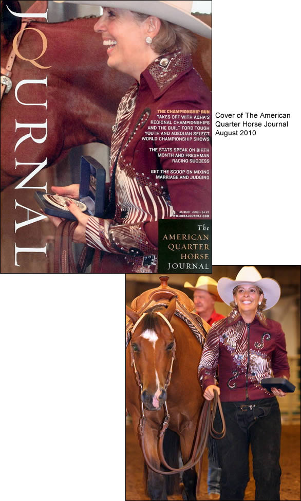 Caroline Gunn, winner of Non-Pro Trail Slot Class 2010 at the Reichert Celebration