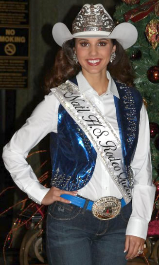 Callie Martin's in a royal glory leather vest